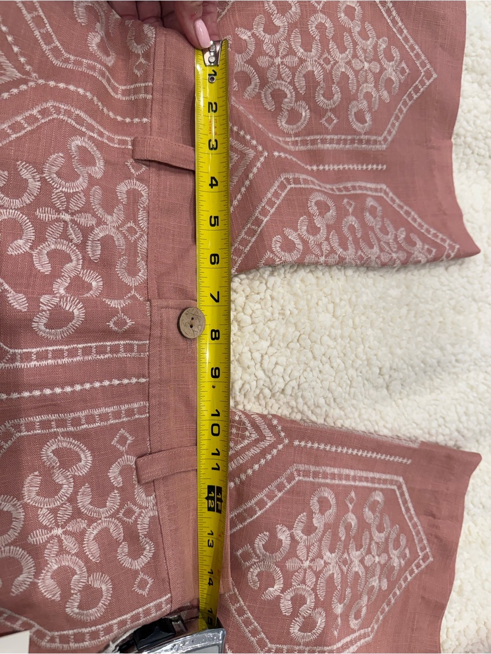 Joie Dusty Rose Linen / Rayon Pants - NEW WITH TAGS - Picture 8 of 9